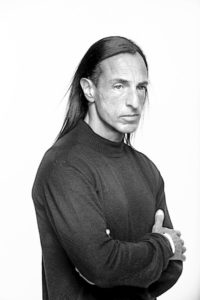 Black and White portrait of Fashion Designer Rick Owens