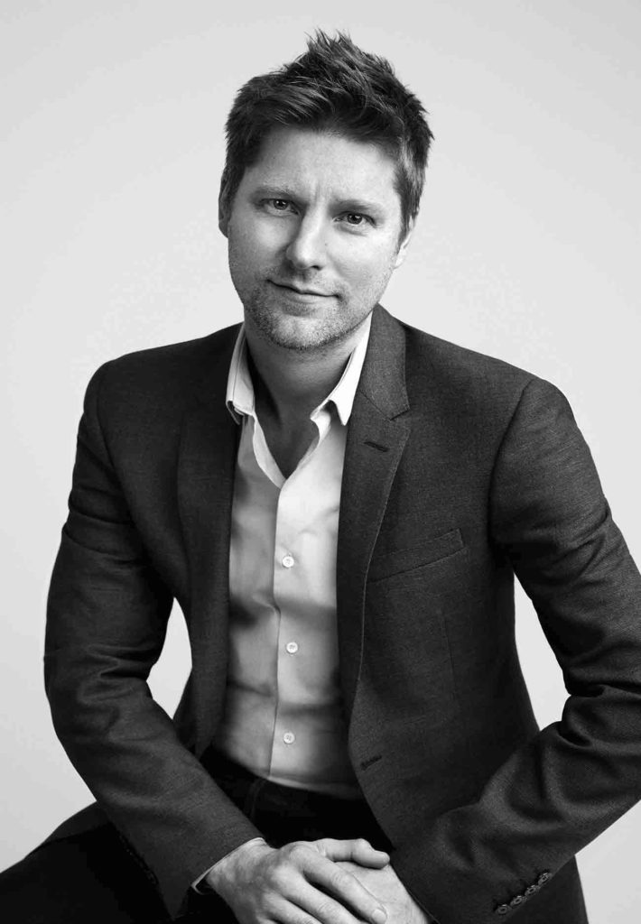 Black and White Photograph of Christopher Bailey, Creative Director of Burberry