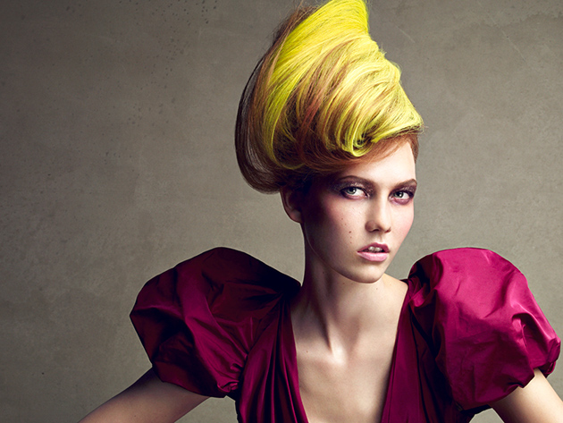 Patrick Demarchelier Karlie Kloss, Dressed Up Face, New York, Vogue, 2009