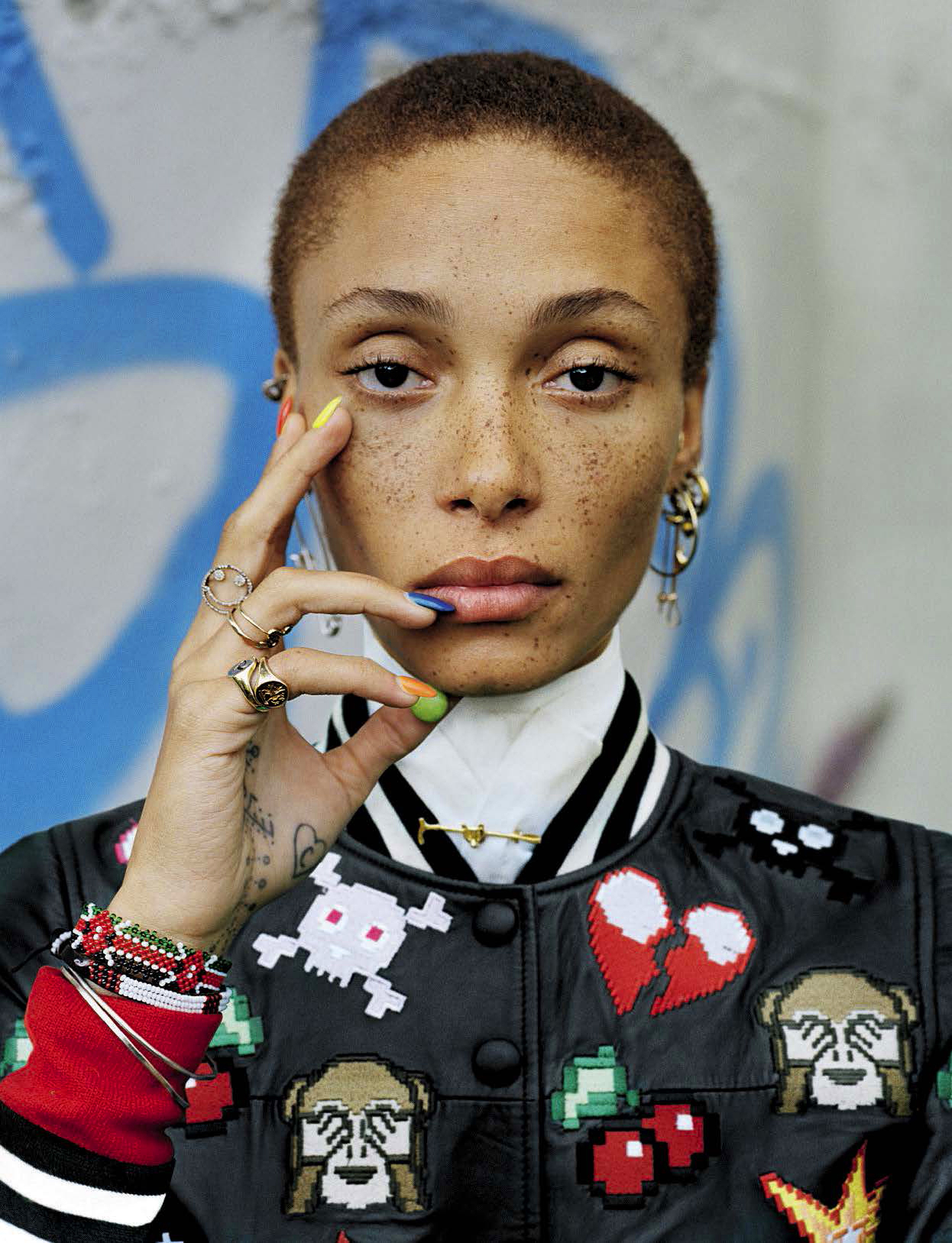 photograph of model adwoa-aboah-vogue-italia