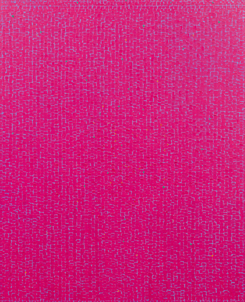 Detail of painting by Young-Il Ahn