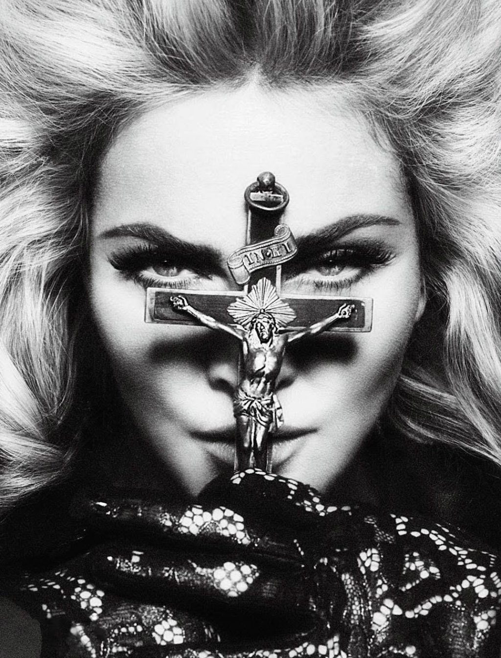 madonna and cross