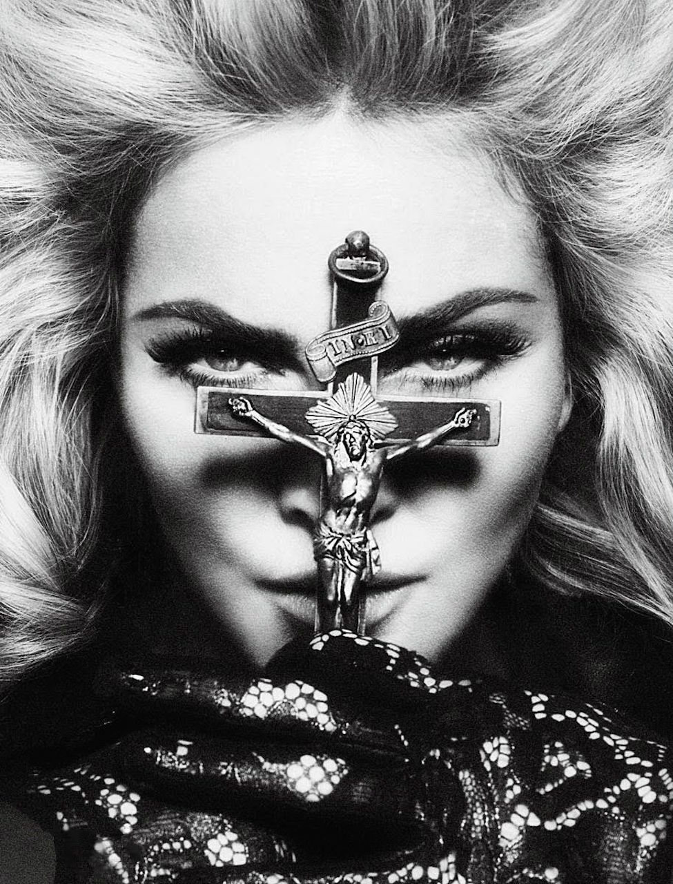 madonna and cross