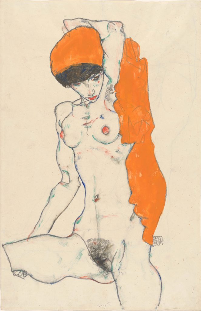 Drawing by Egon Schiele