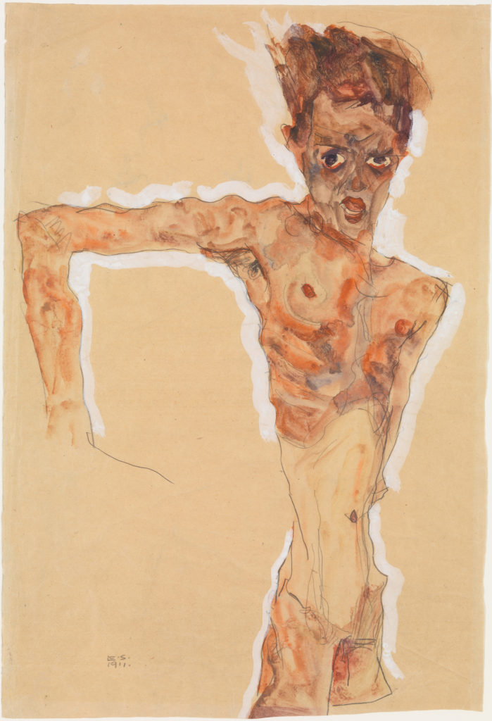 Drawing by Egon Schiele
