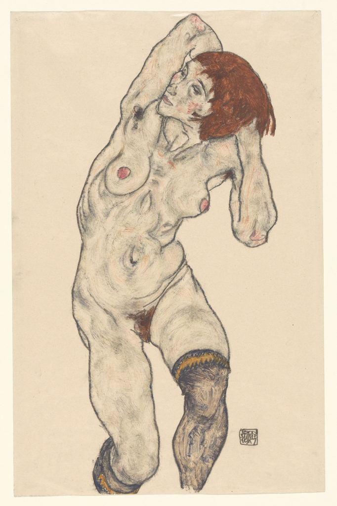 Drawing by Egon Schiele