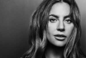 lady gaga in black and white