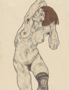 Drawing by Egon Schiele