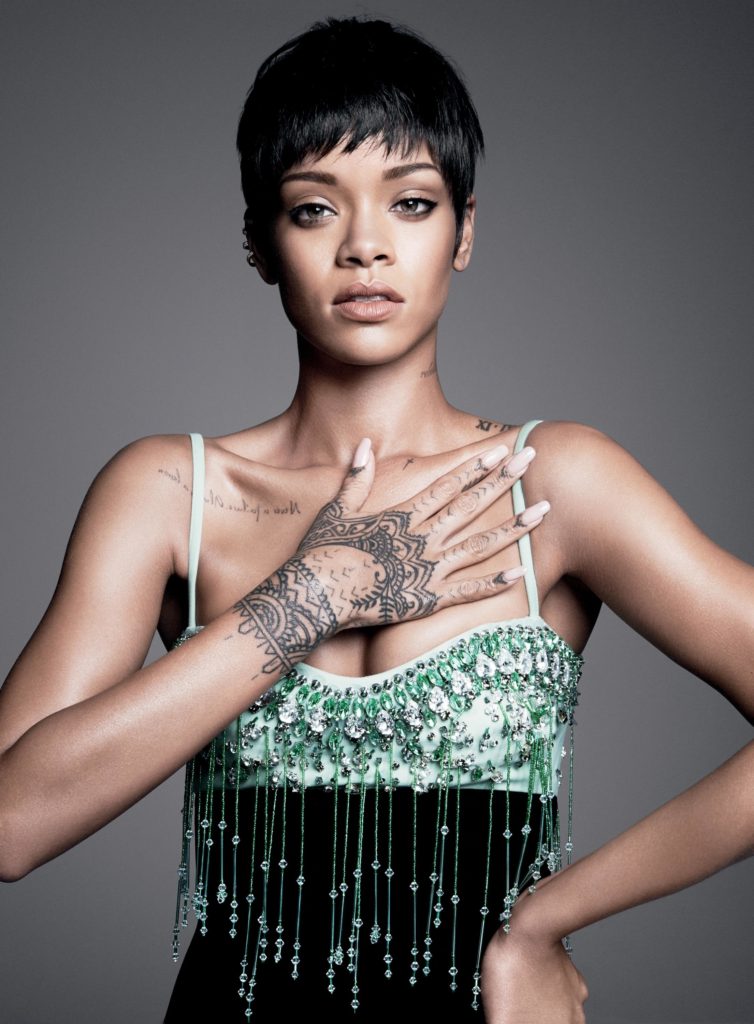 Beautiful Hand Tattoo on Rhianna's Hand by Tattoo Artist Keith McCurdy