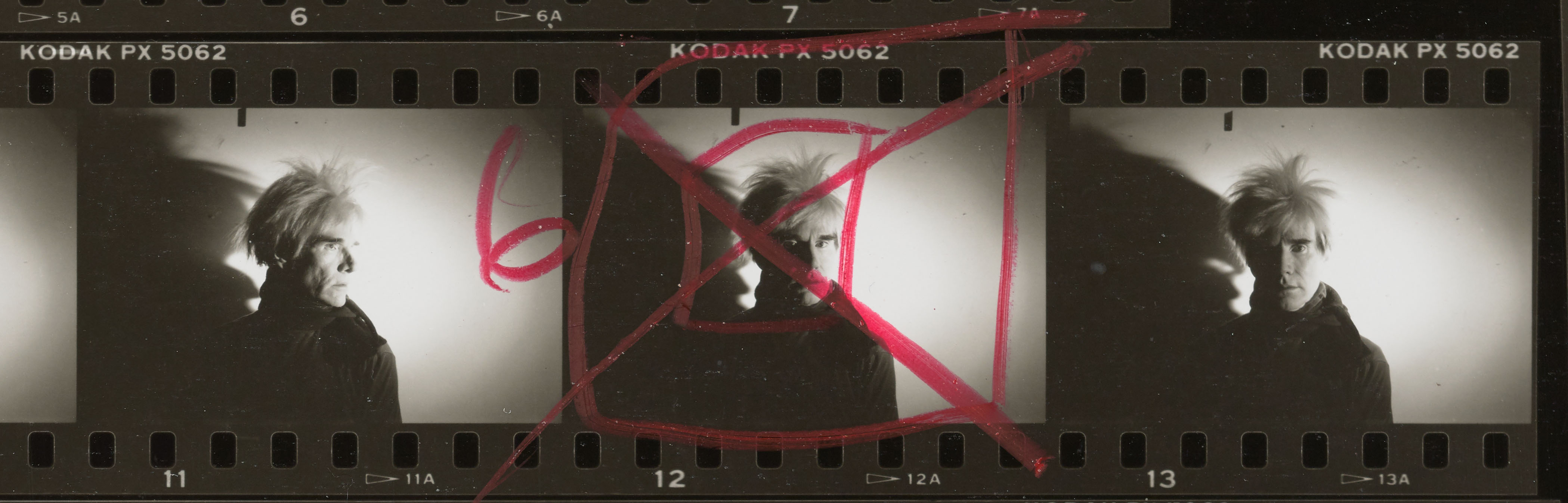 Andy Warhol contact sheet