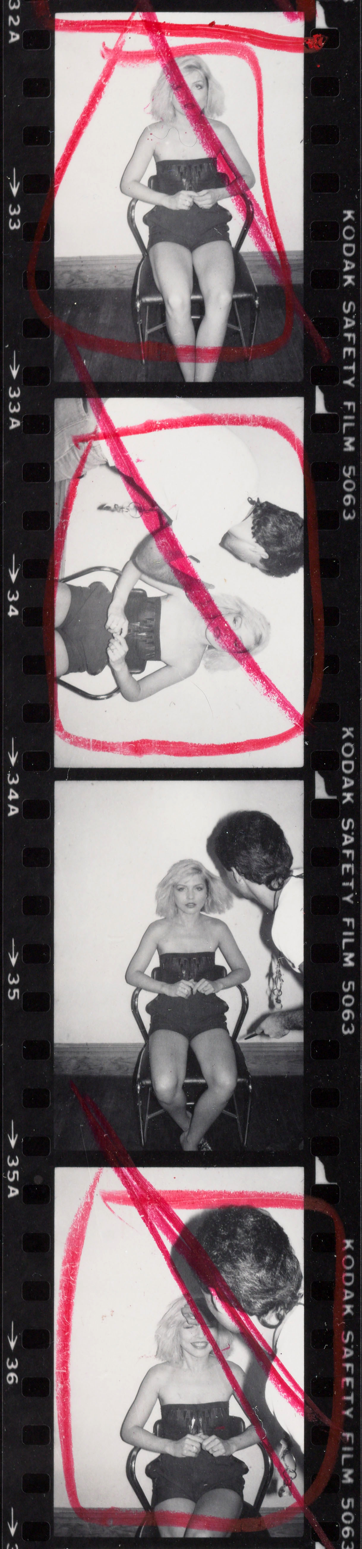 Andy Warhol contact sheet debbie harry