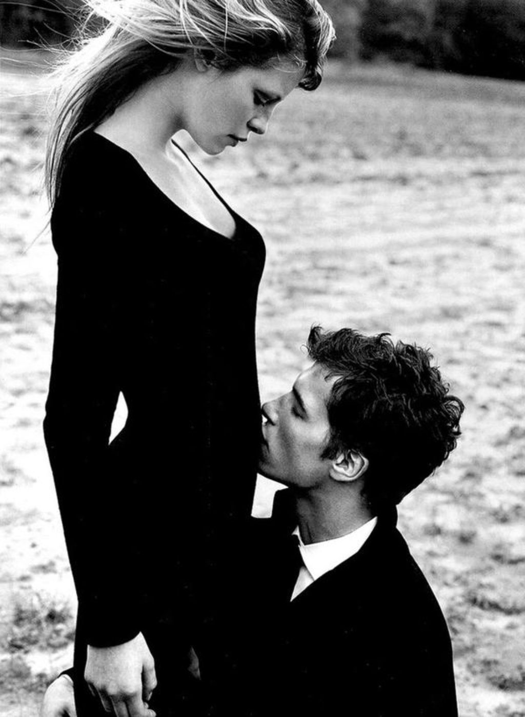 Ralph Lauren Romance Fragrance Ad Campaign Shot in Black and White Featuring Model Tonga