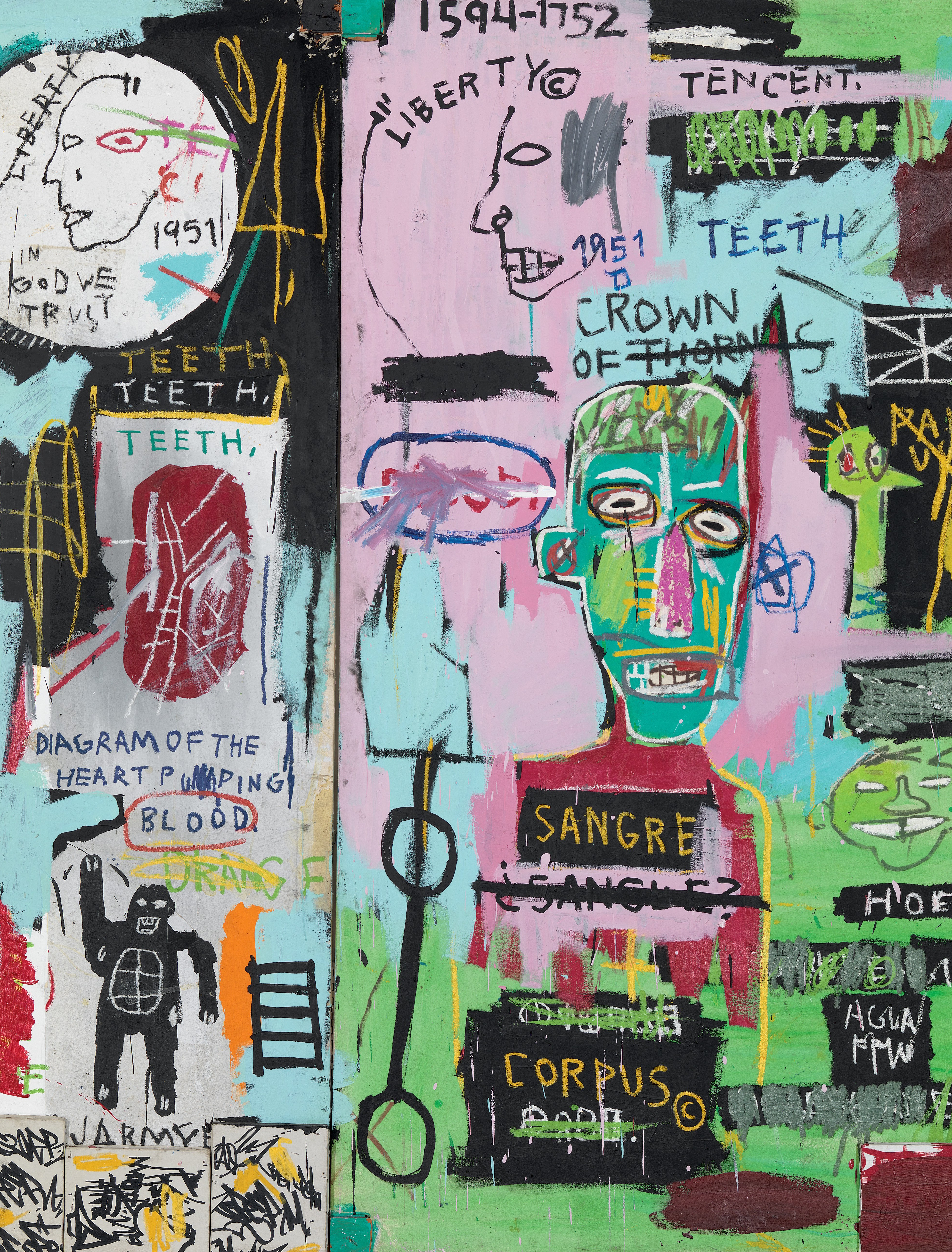 Painting by Jean-Michel Basquiat