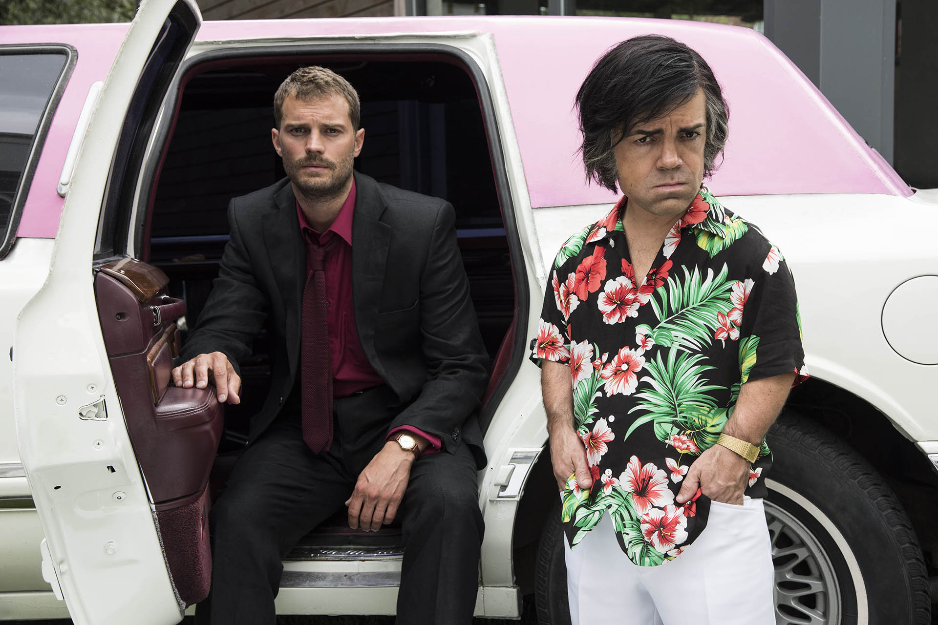 Jamie Dornan and Peter Dinklage in My Dinner With Herve