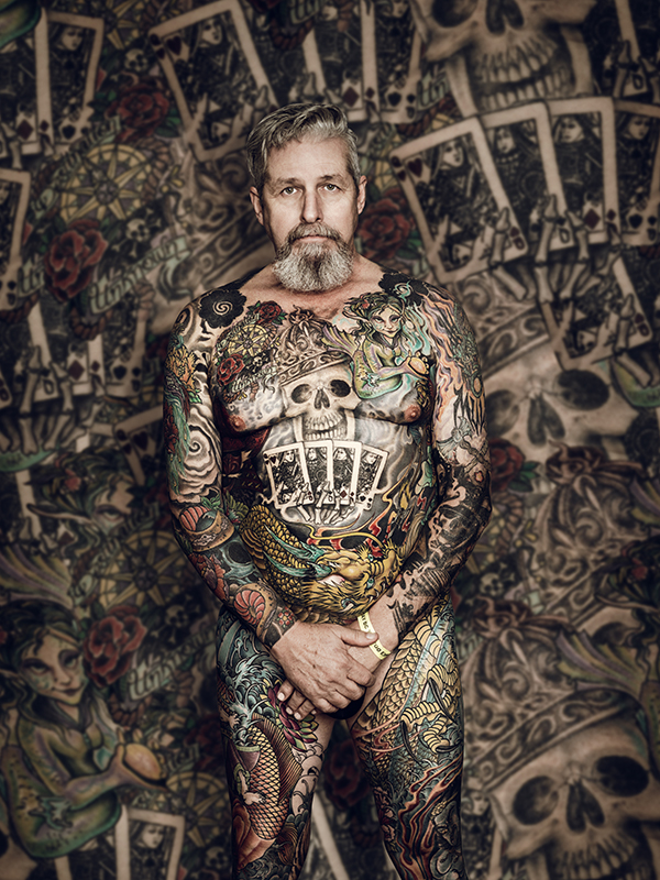 Cade Martin full body tattoo man