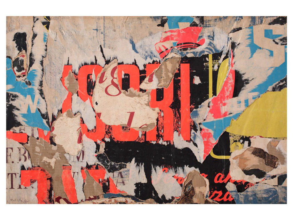 Advertising - Collage by Mimmo Rotella