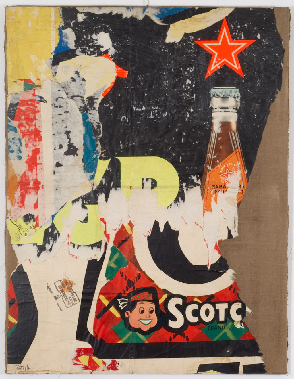 Scotch Brand - Collage by Mimmo Rotella