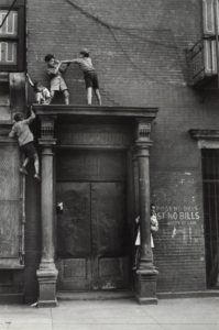 Boys play on rooftop in New York City Helen Levitt