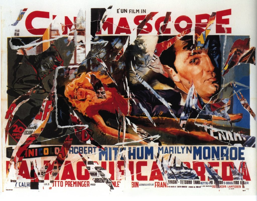 River of No Return - Decollage by Mimmo Rotella