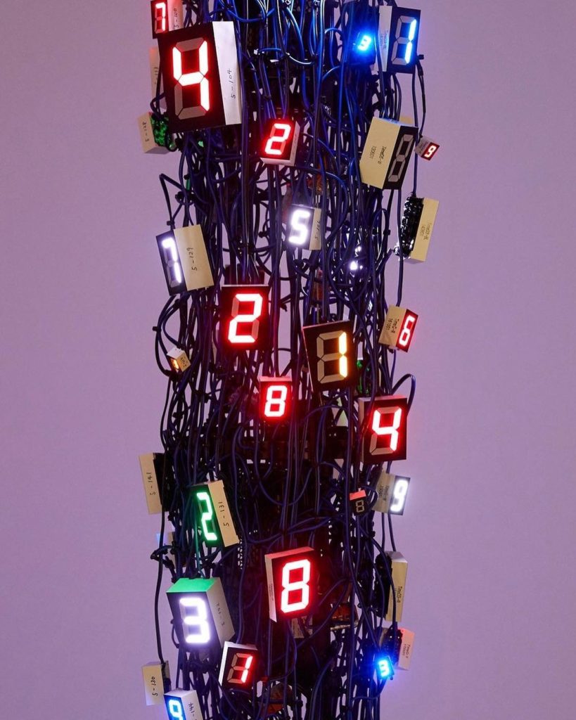 Sculpture by Tatsuo Miyajima