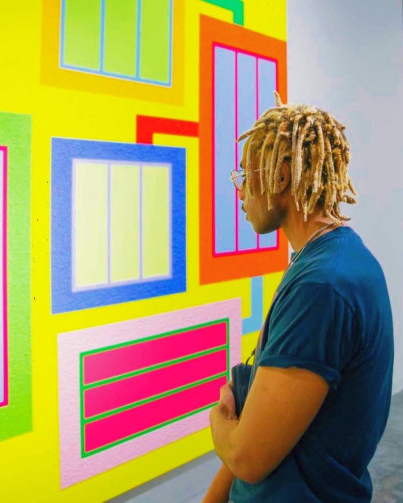 Painting by Peter Halley