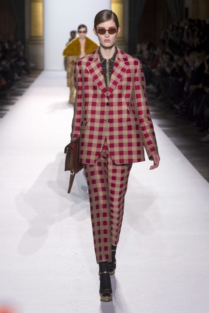 Dries Von Noten Fall runway 2018 suit tweed