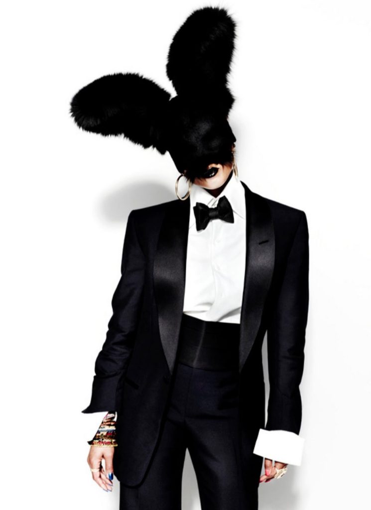 Kelis Tom Ford tuxedo