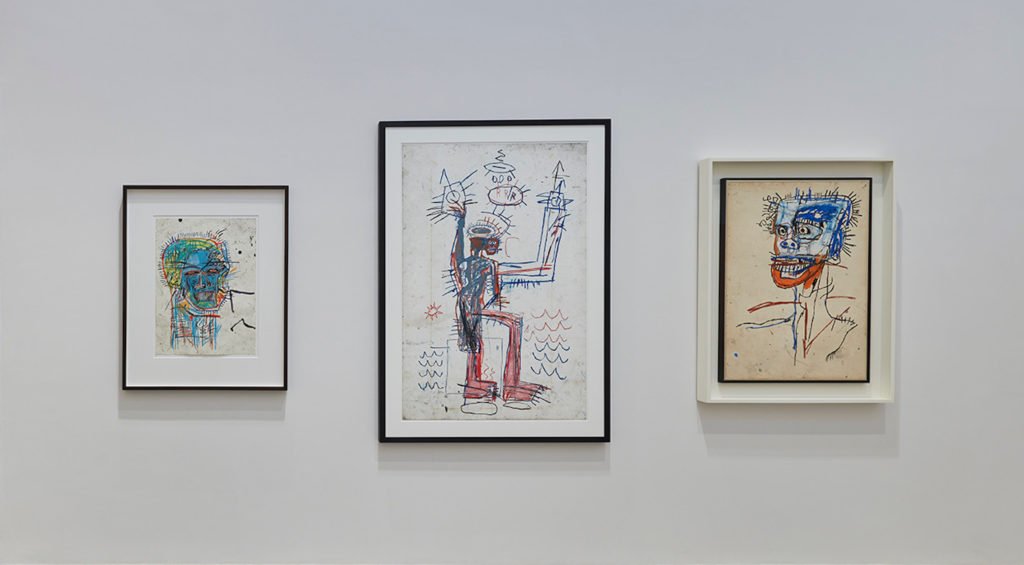 Installation image from Jean-Michel Basquiat exhibition