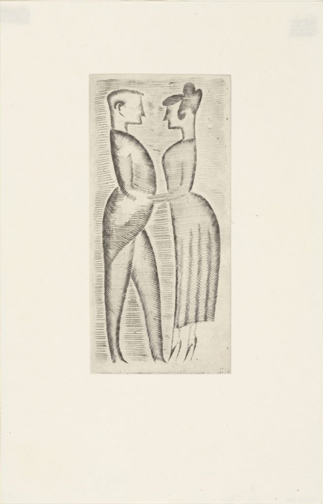 Drypoint print by Elie Nadelman