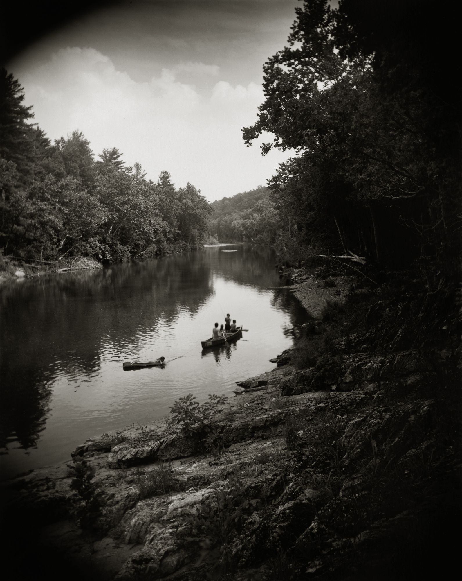 sally man print of the Maury River in Virginia