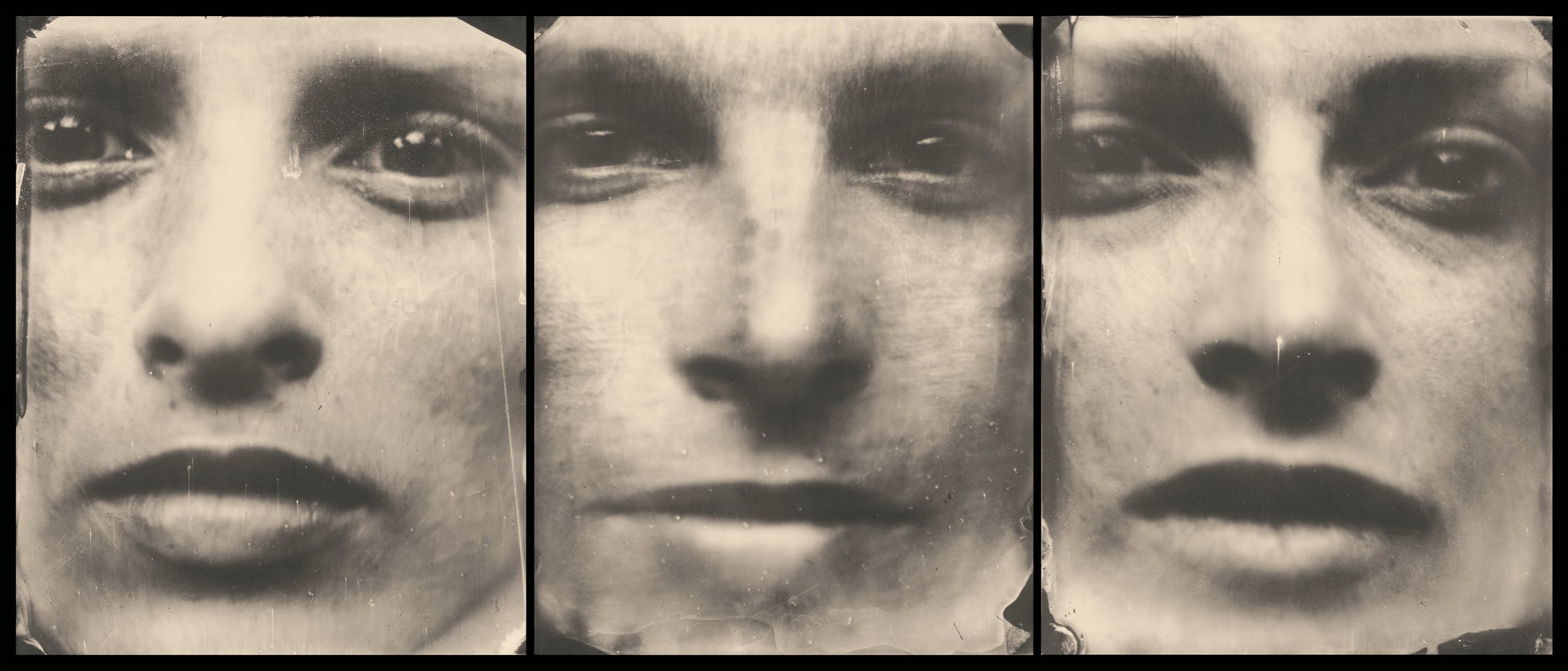 sally man photographs of a person's face