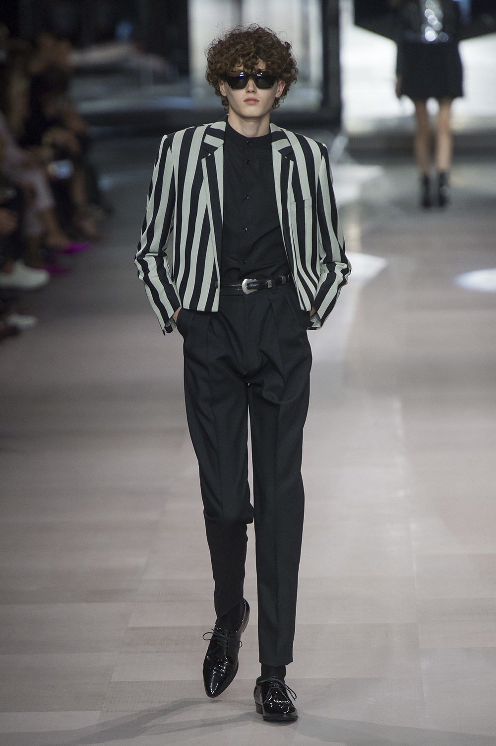 slimane runway