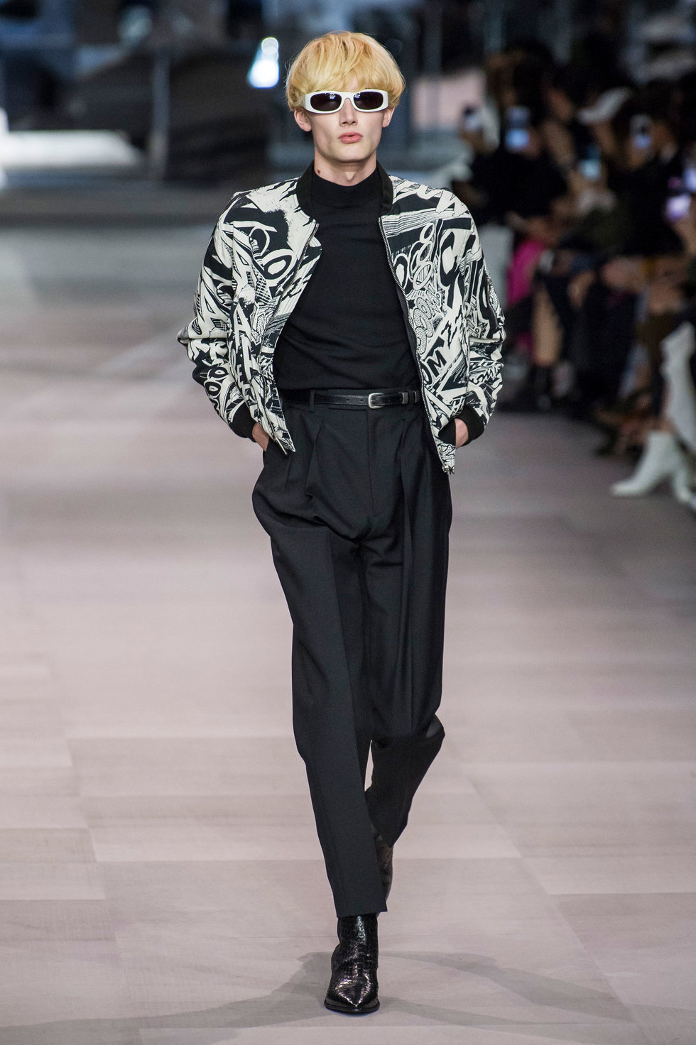 slimane fashion runway