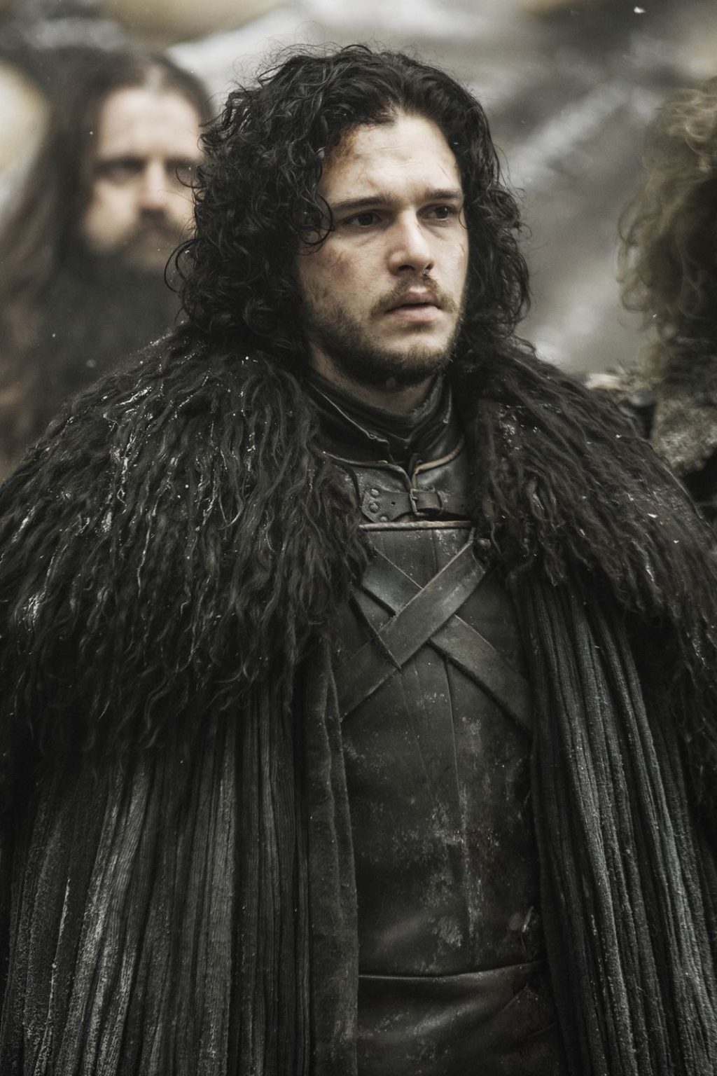 Game of Thrones Jon Snow Wearing Black at "the wall"