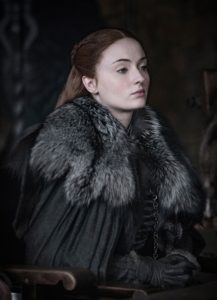 Game of Thrones Sansa Stark in Fur collar and coat Ready To Rule
