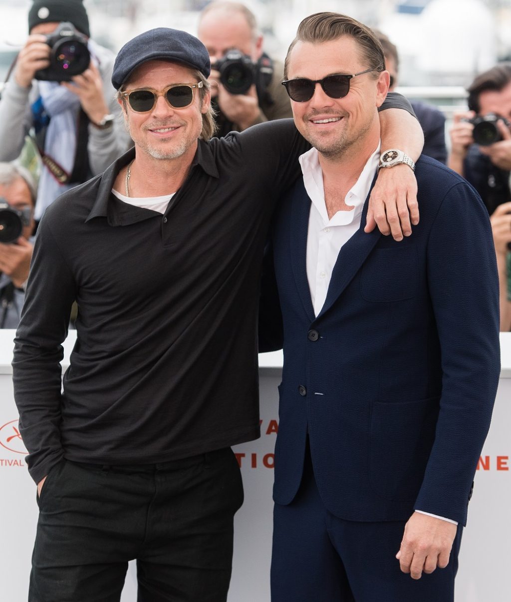 CANNES, FRANCE - MAY 22: Brad Pitt and Leonardo DiCaprio attend the photocall for "Once Upon A Time In Hollywood" during the 72nd annual Cannes Film Festival on May 22, 2019 in Cannes, France. (Photo by Samir Hussein/WireImage)