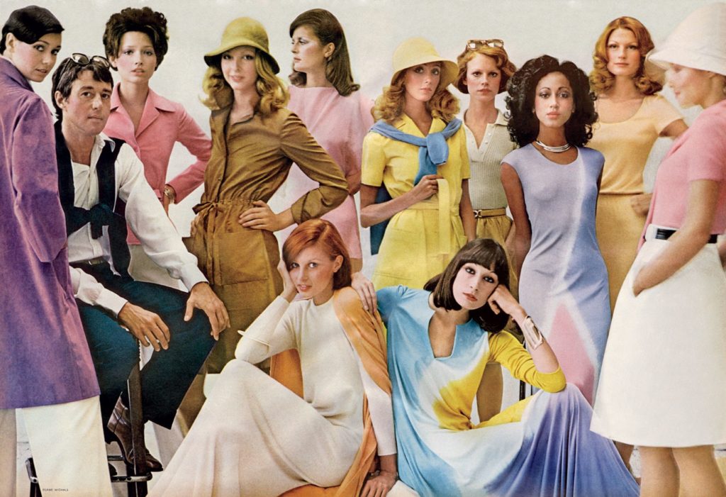 Halston in a group model shot with pat-cleveland