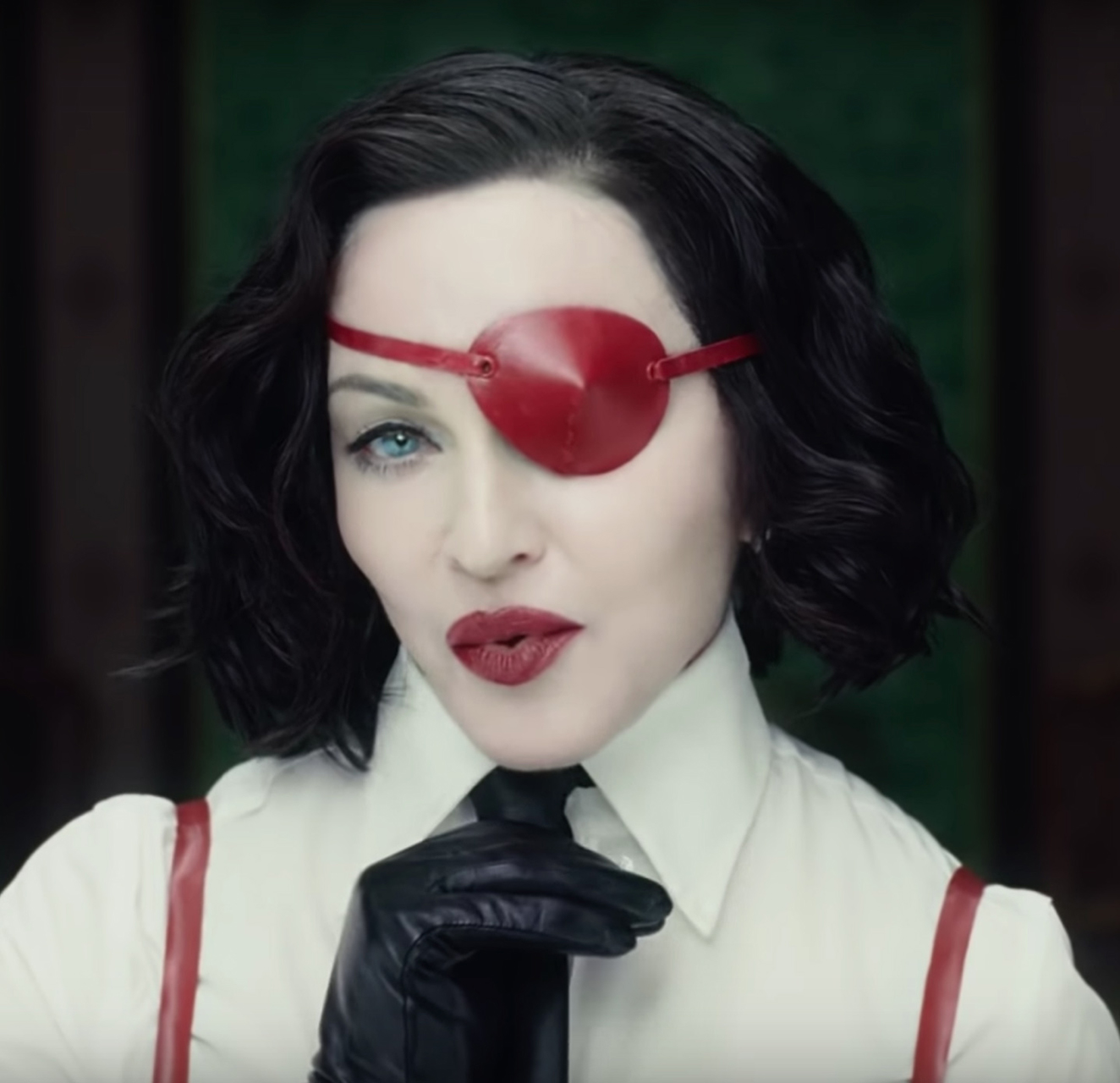 Madonna red eye patch