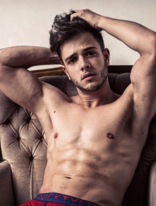 luca hanni shirtless sexy body