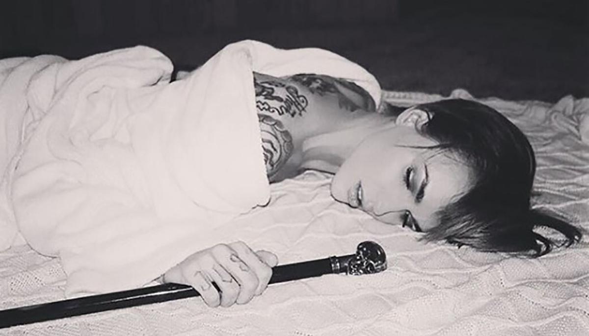 Ruby Rose in bed nude