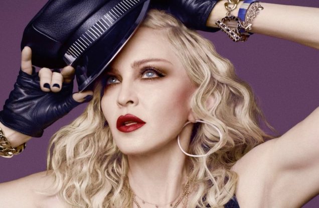 Madonna black hat