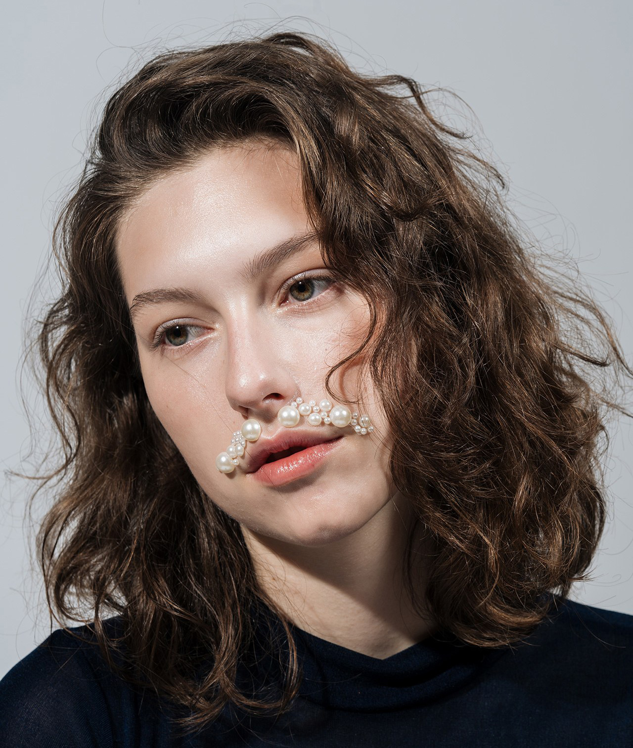 King Princess pearl mustache