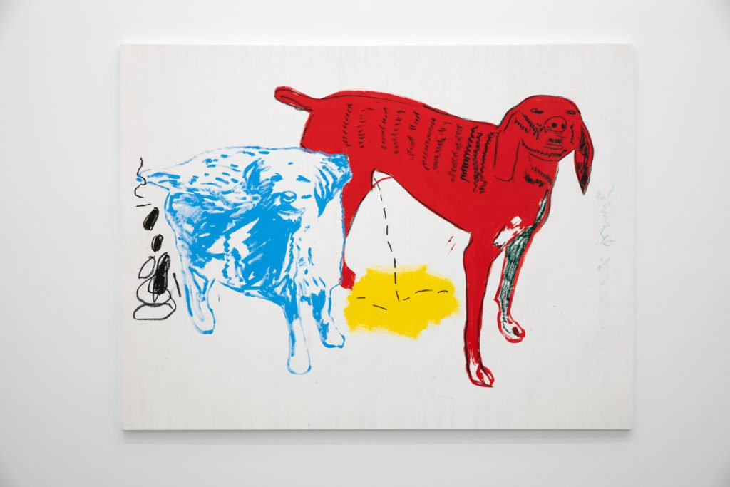 Painting by Andy Warhol and Jean-Michel Basquiat 