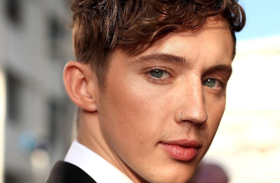 Troye Sivan head shot suit