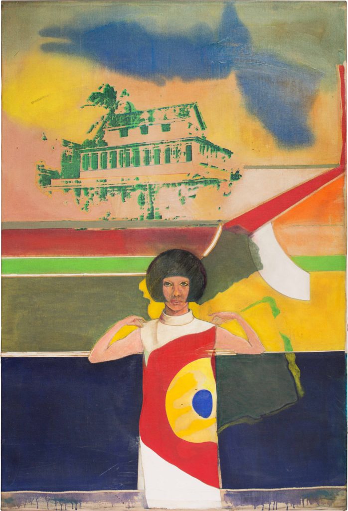 Painting by Frank Bowling