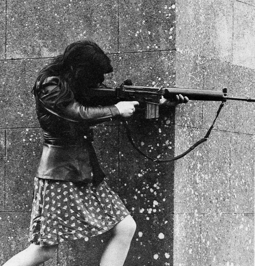 IRA woman with assault rifle