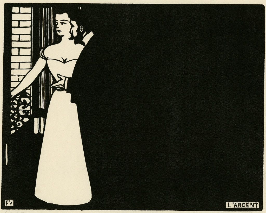 Money by Murder by The Visit by Félix Vallotton
