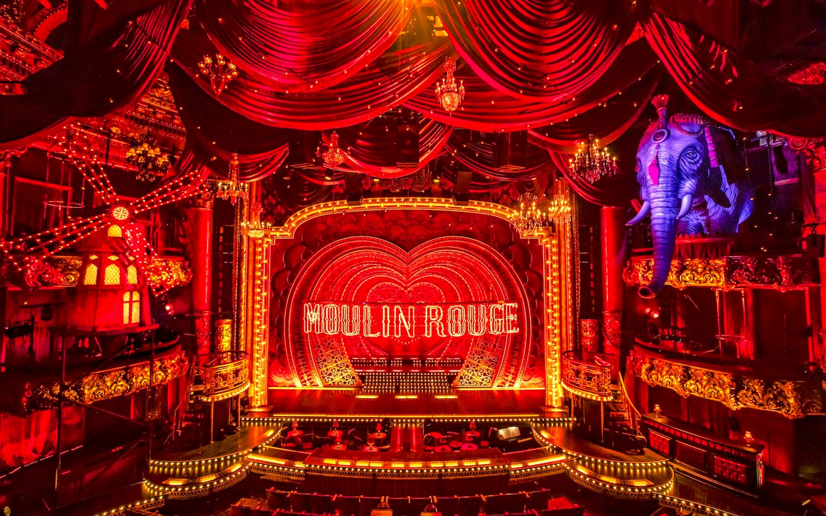 Moulin Rouge Broadway set