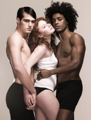 two guys one girl