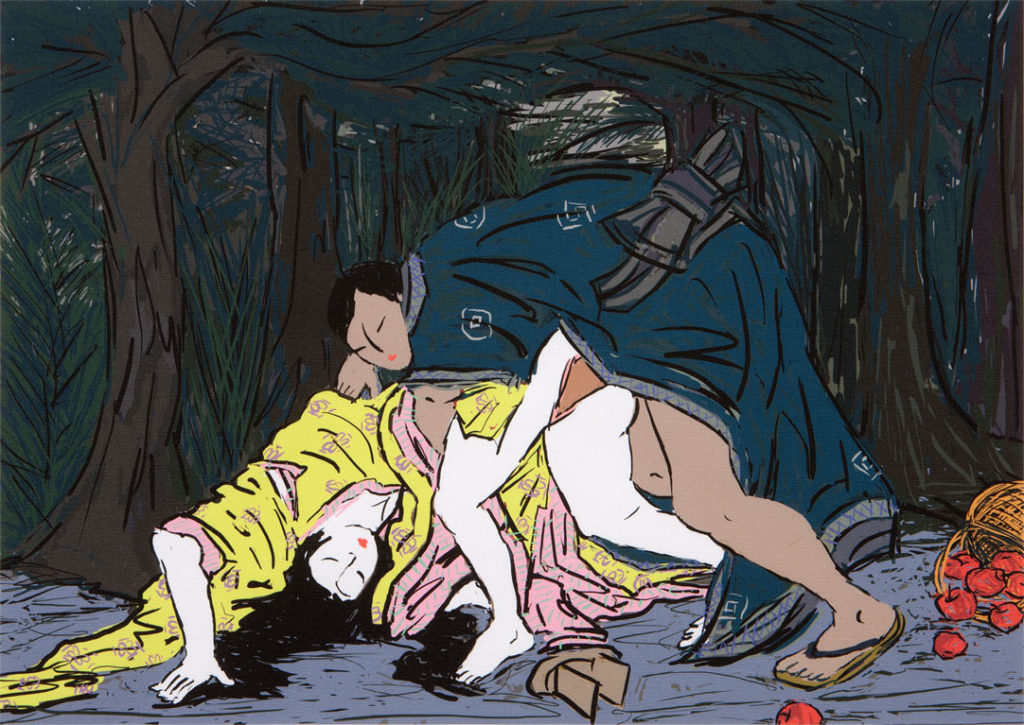 LA CUEILLETTE DES POMMES (PICKING APPLES) by Lucy Liu